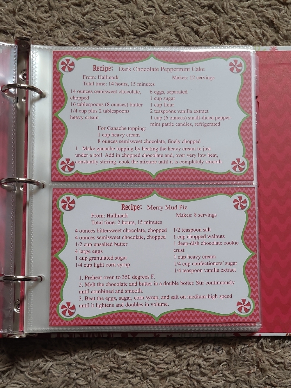 Hallmark Holiday Recipe Card Set - Picture 4 of 9